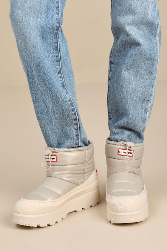 Amble Light Natural Waterproof Puffer Booties Product Image