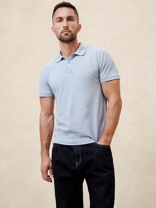 Cotton Monogram Pique Polo Product Image