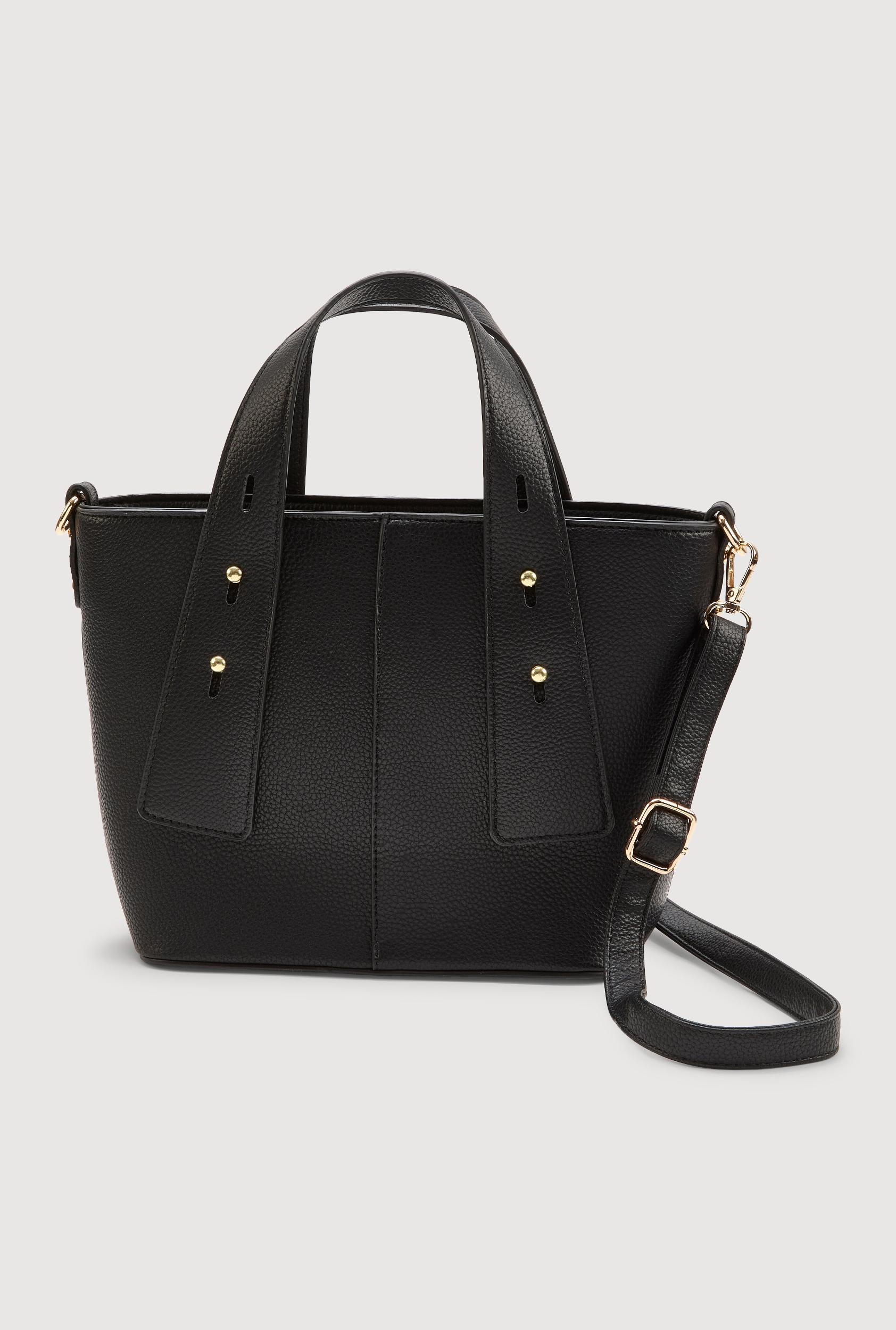 Faux Leather Convertible Handbag Female Product Image