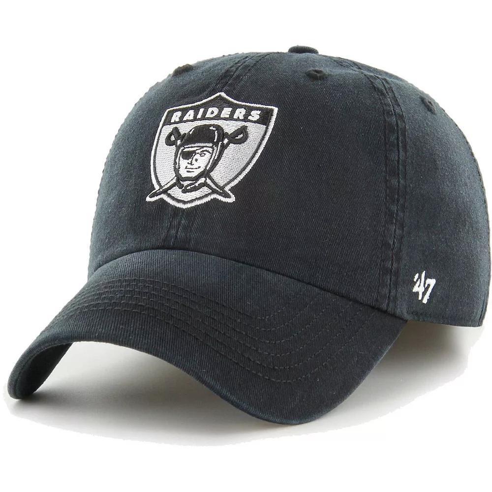 Men's '47 Black Las Vegas Raiders Gridiron Classics Franchise Legacy Fitted Hat, Size: XL, Lvr Black Product Image
