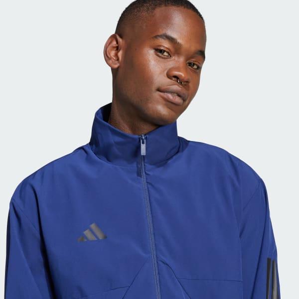 adidas House of Tiro Woven Track Top Dark Blue XL Mens Product Image