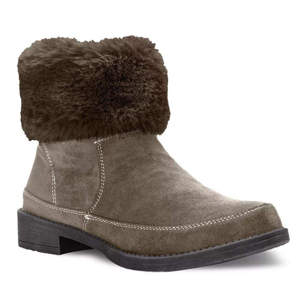 Propet Tabitha Women's Faux Fur Ankle Boots, Size: 7.5 Wide, Smoked Brown Product Image