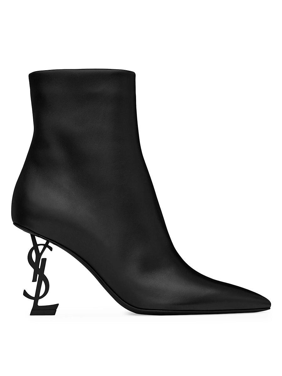 Saint Laurent Womens Opyum Booties in Leather Product Image