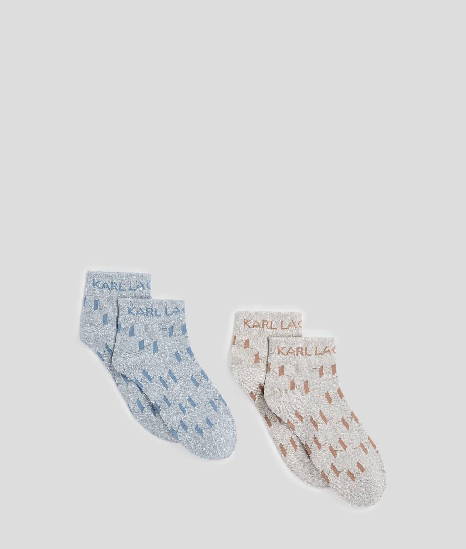 K/MONOGRAM SHORT SOCKS – 2-PACK Product Image
