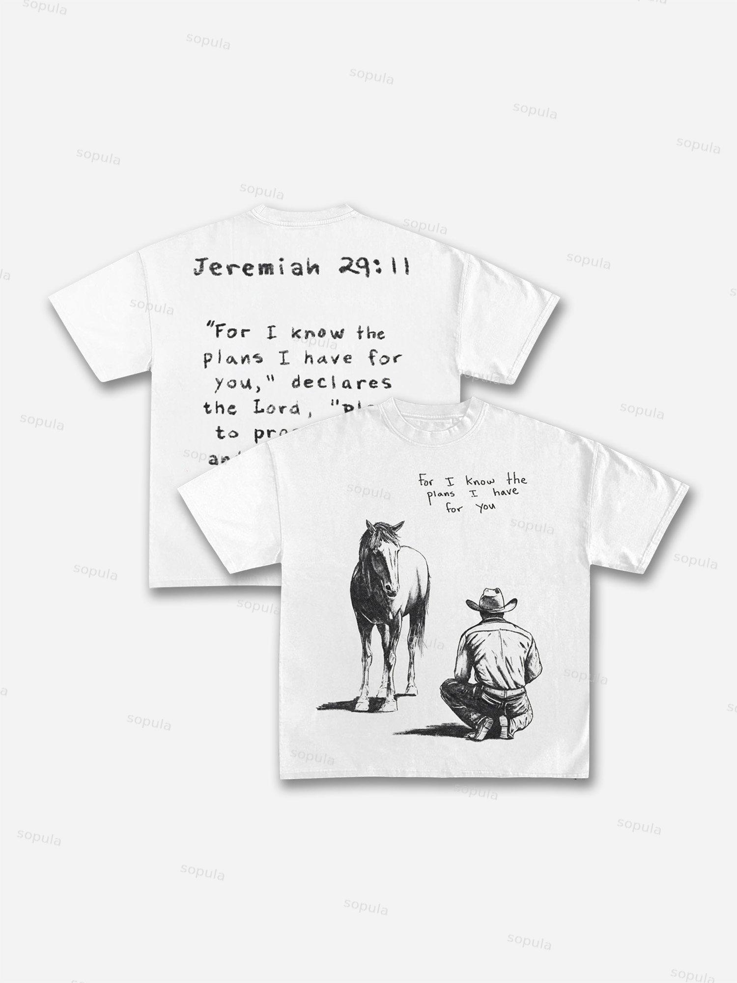 The Cowboys Knew What His Plan Was All Along Cotton T-shirt Product Image