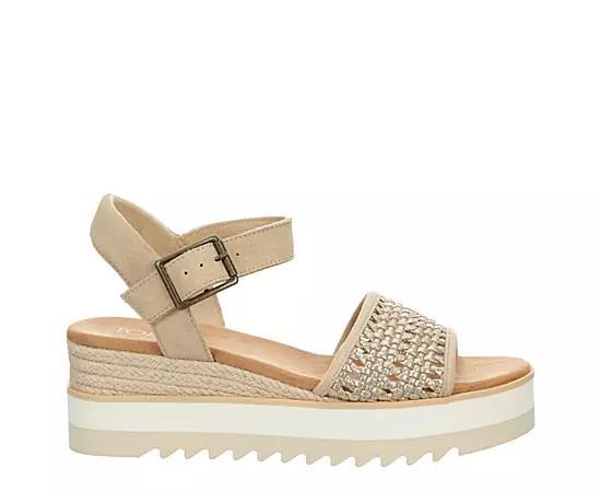 Toms Womens Diana Woven Platform Sandals Product Image