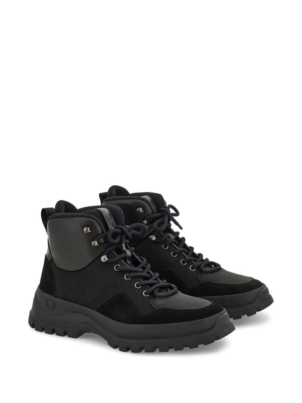 FERRAGAMO Hybrid Ankle Boots In Black Product Image