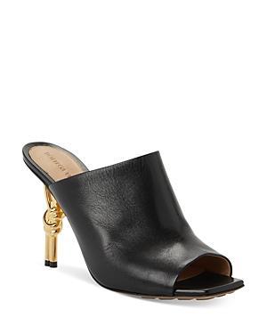 Bottega Veneta Womens Knot Slip On High Heel Sandals Product Image