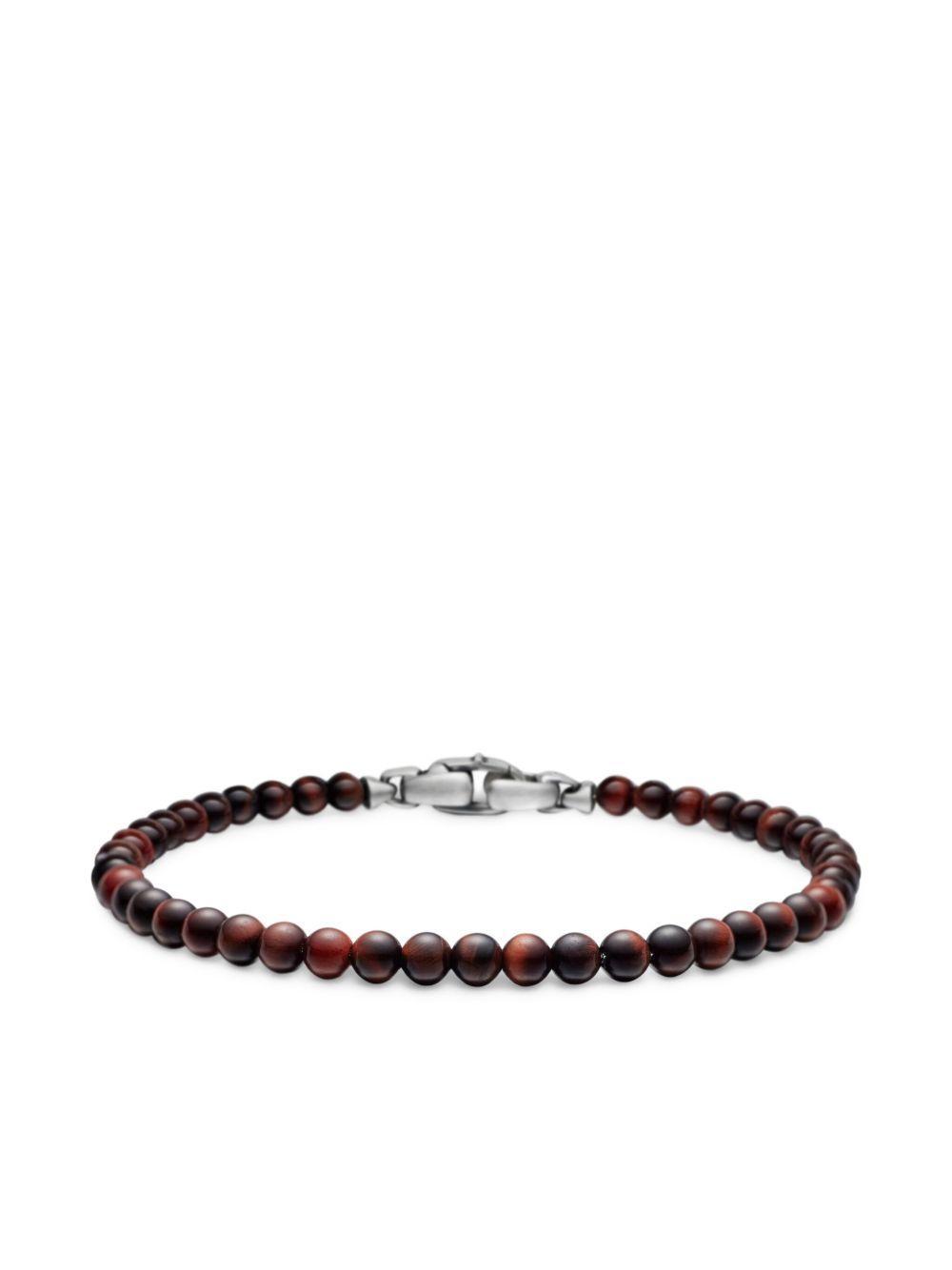 sterling silver Spiritual Beads bracelet (4mm) Product Image