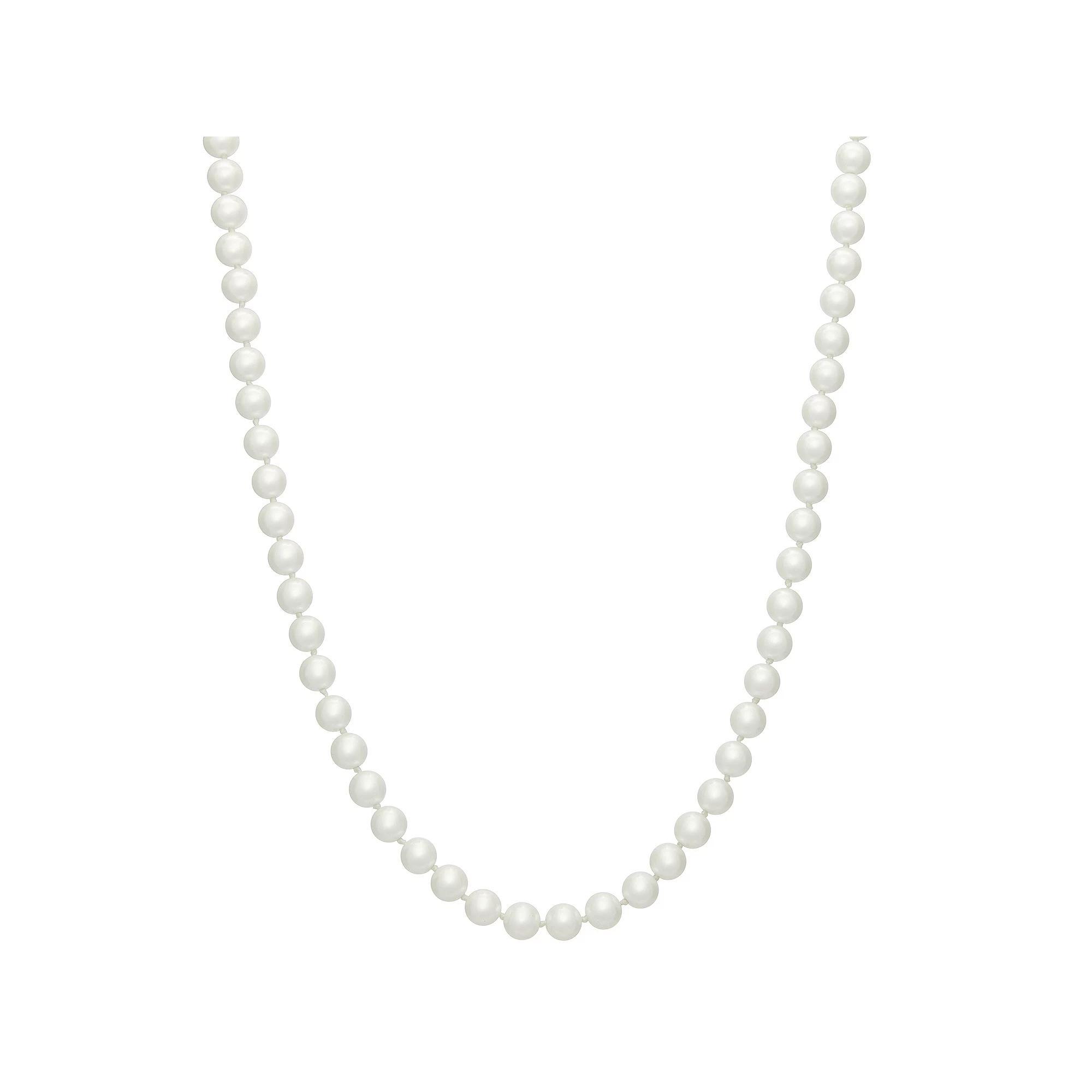 You're Invited... Simulated Pearl Necklace, Women's, Silver Tone Product Image