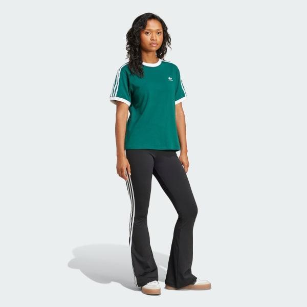 adidas 3-Stripes Tee Semi Coral XS Womens Product Image