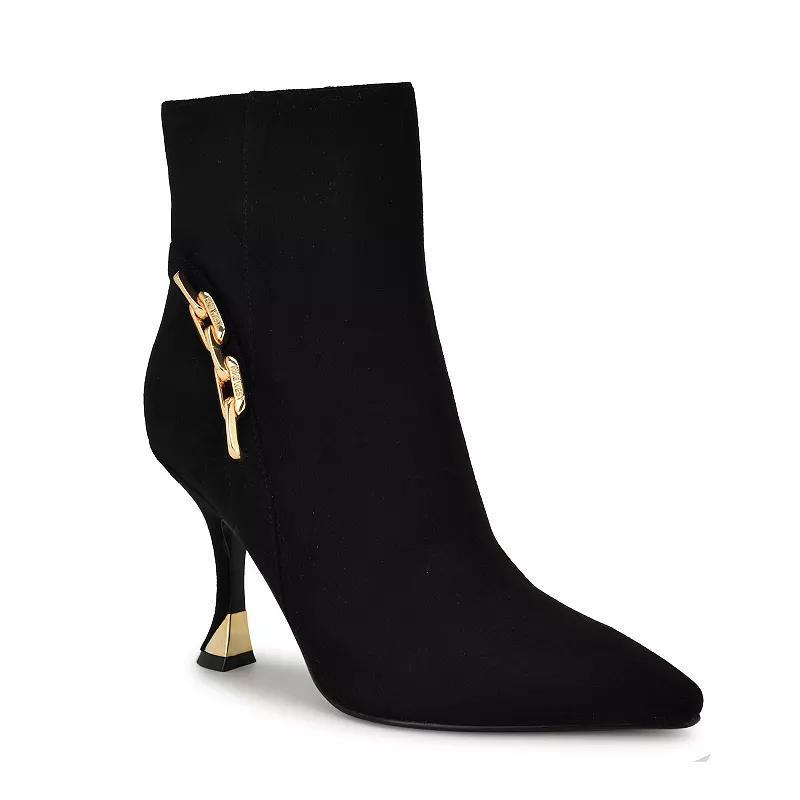 Nine West Chaine Women's Tapered Heel Dress Ankle Boots, Size: 7, Black Product Image