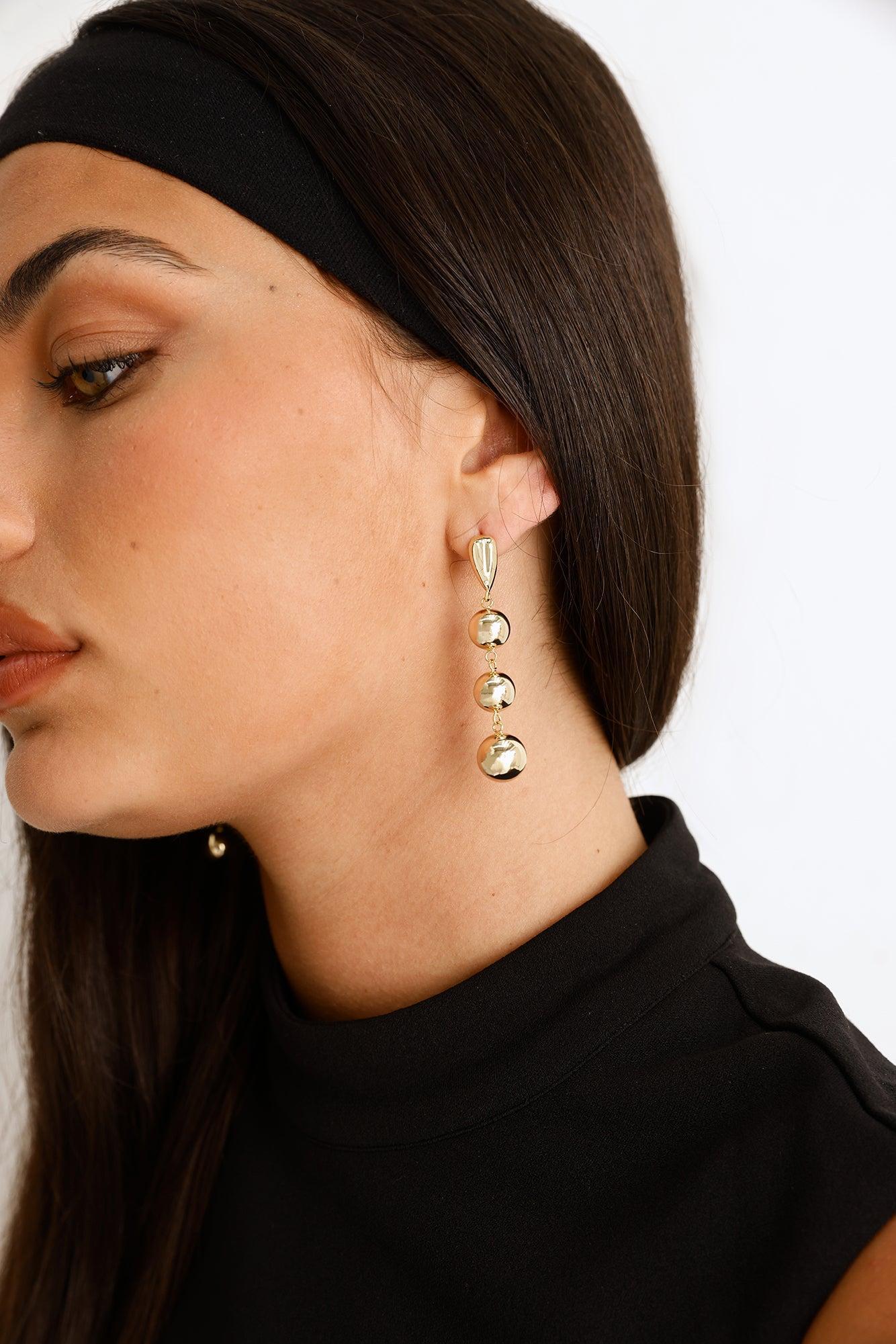 Flirty Fun Earrings Gold Product Image