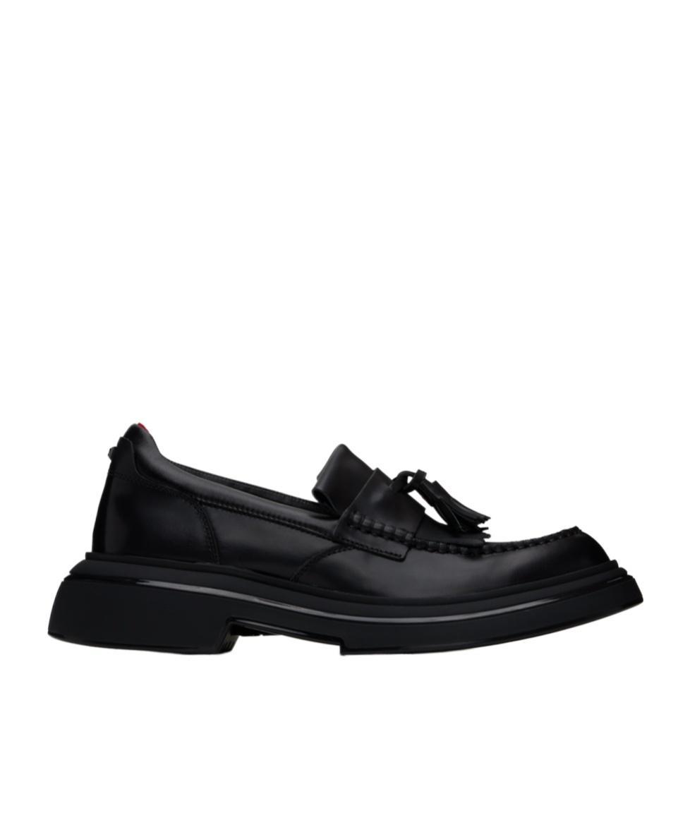 HUGO BOSS Tassel Loafer Shoes In Black Product Image