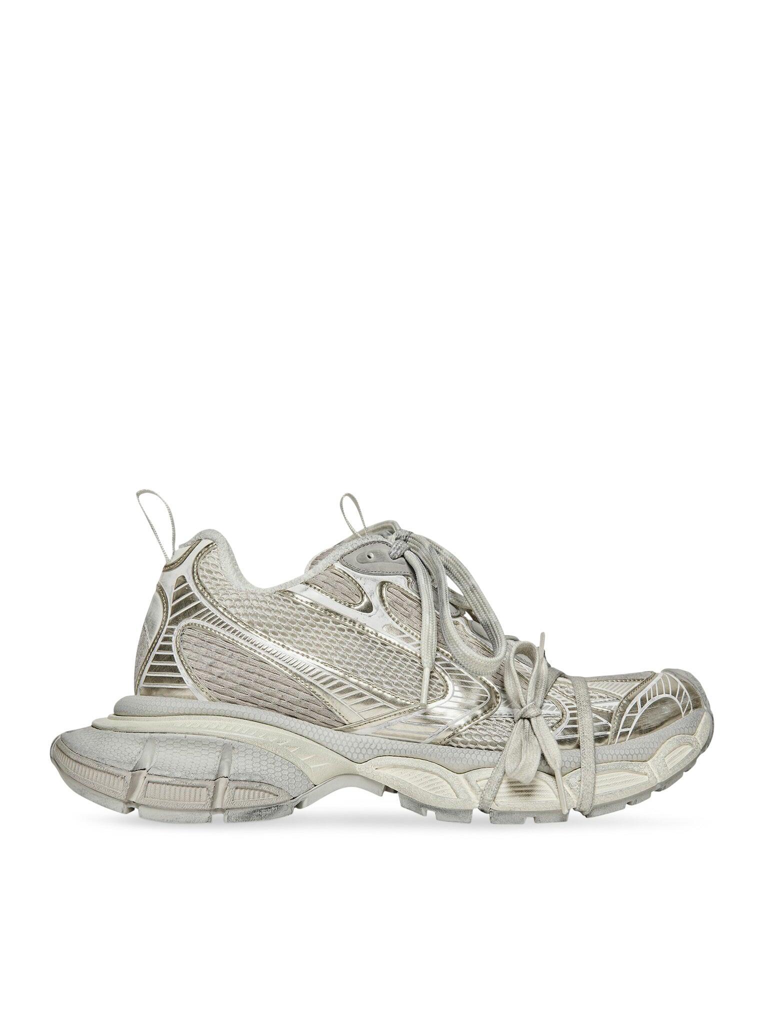 BALENCIAGA Mens Cream Comb 3xl Logo-embossed Mesh Low-top Trainers Product Image