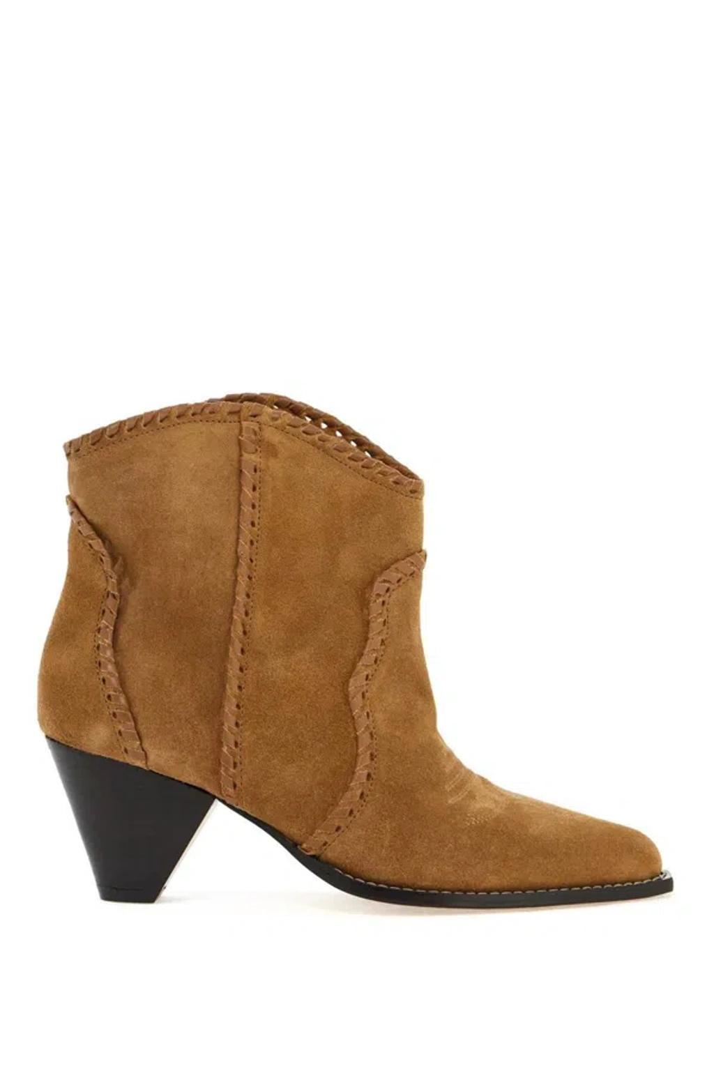 ISABEL MARANT Darizo Suede Leather Ankle Boots In Multicolor Product Image