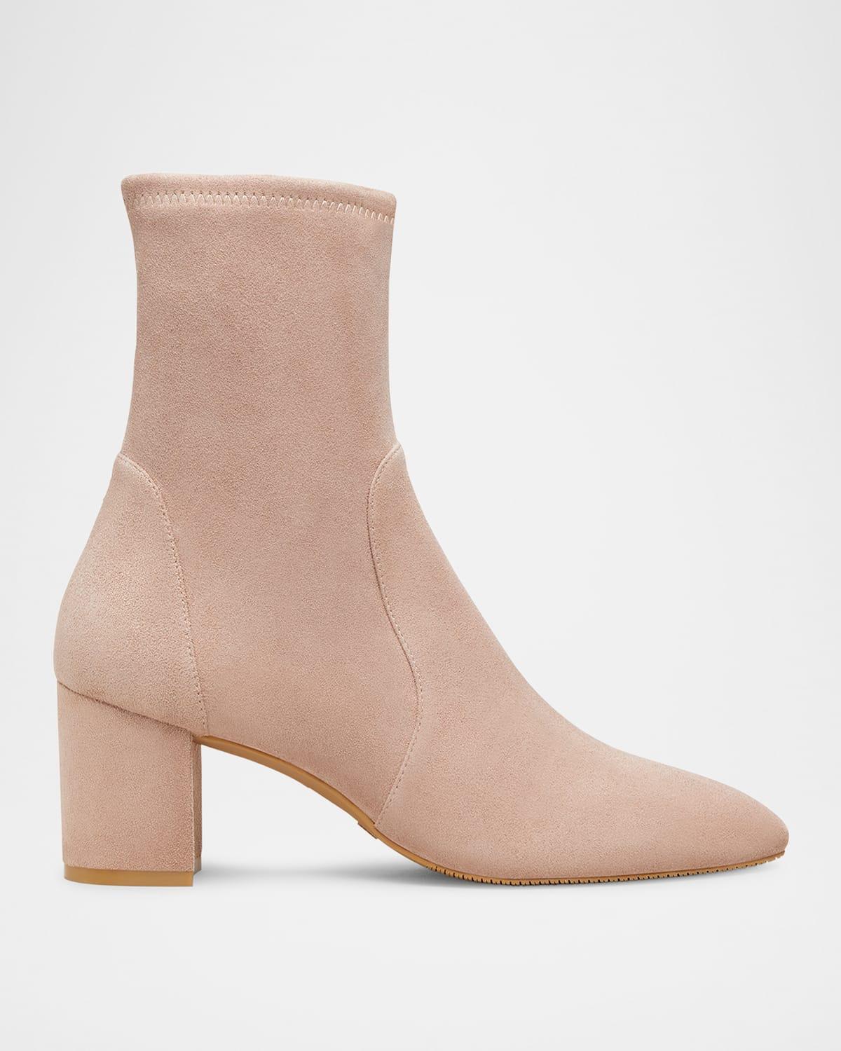 Yuliana Stretch Suede Ankle Booties Product Image