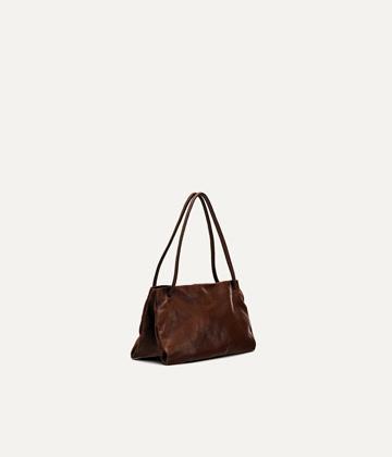 Small nappa leather bag with compartments Product Image