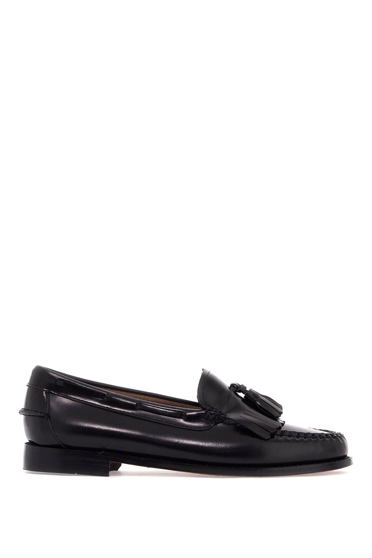 G.H.BASS &AMP; CO. Esther Kiltie Weejuns Loafers In Brushed Leather In Black (black) Product Image