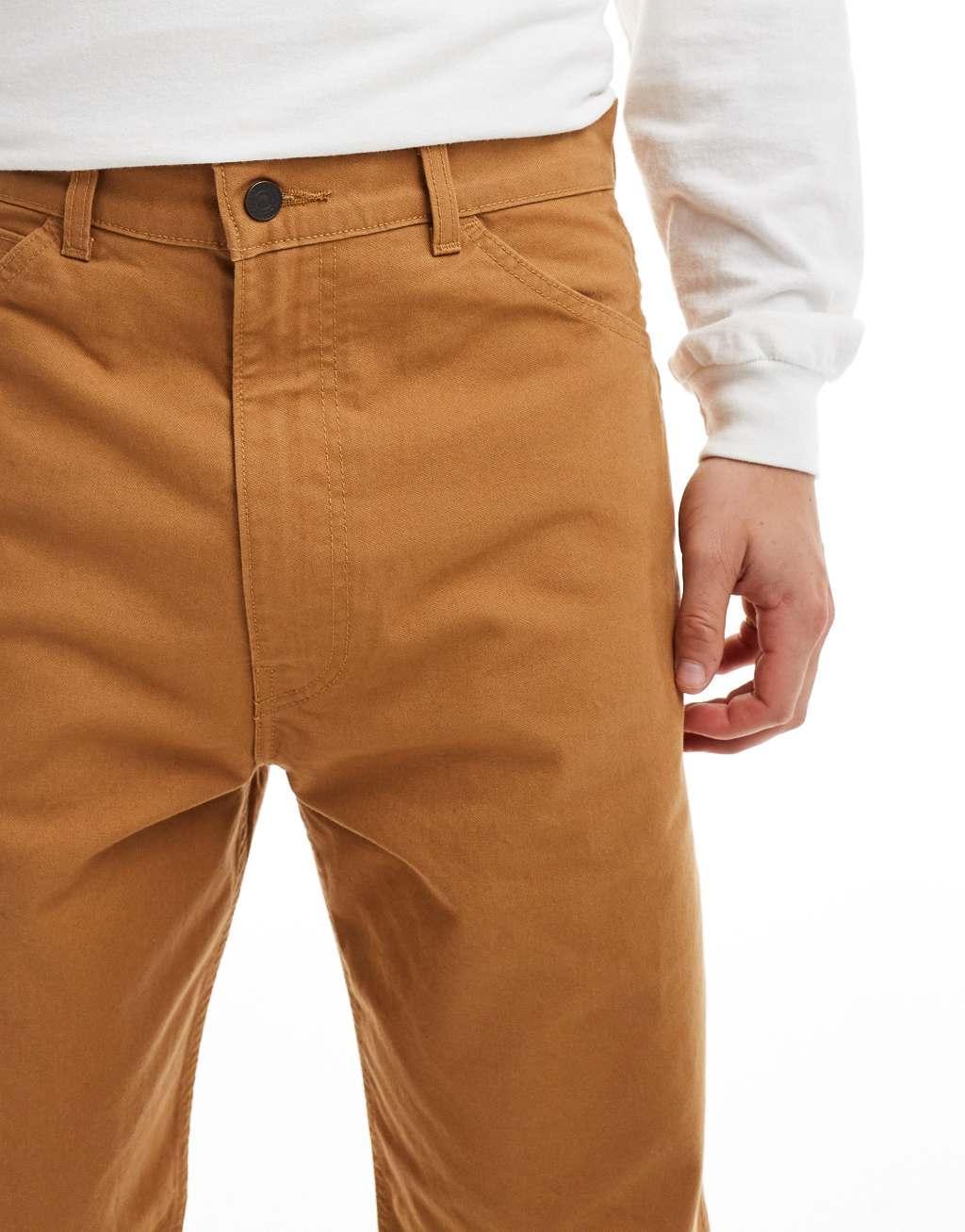 Levi's Skateboarding crop straight carpenter pants in tan Product Image