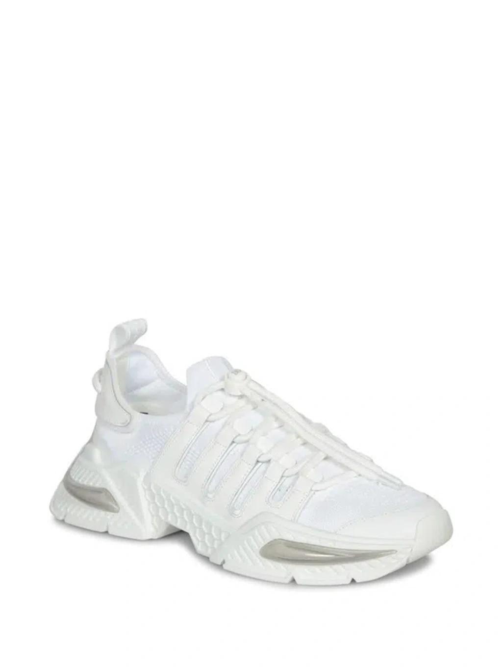 DOLCE & GABBANA White Sneakers With Modern Silhouette And Unique Lacing System Product Image