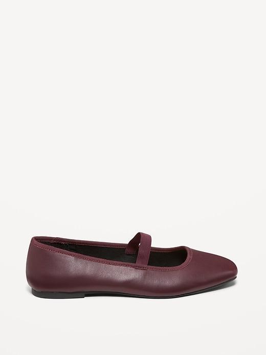 Mary Jane Square-Toe Ballet Flats Product Image