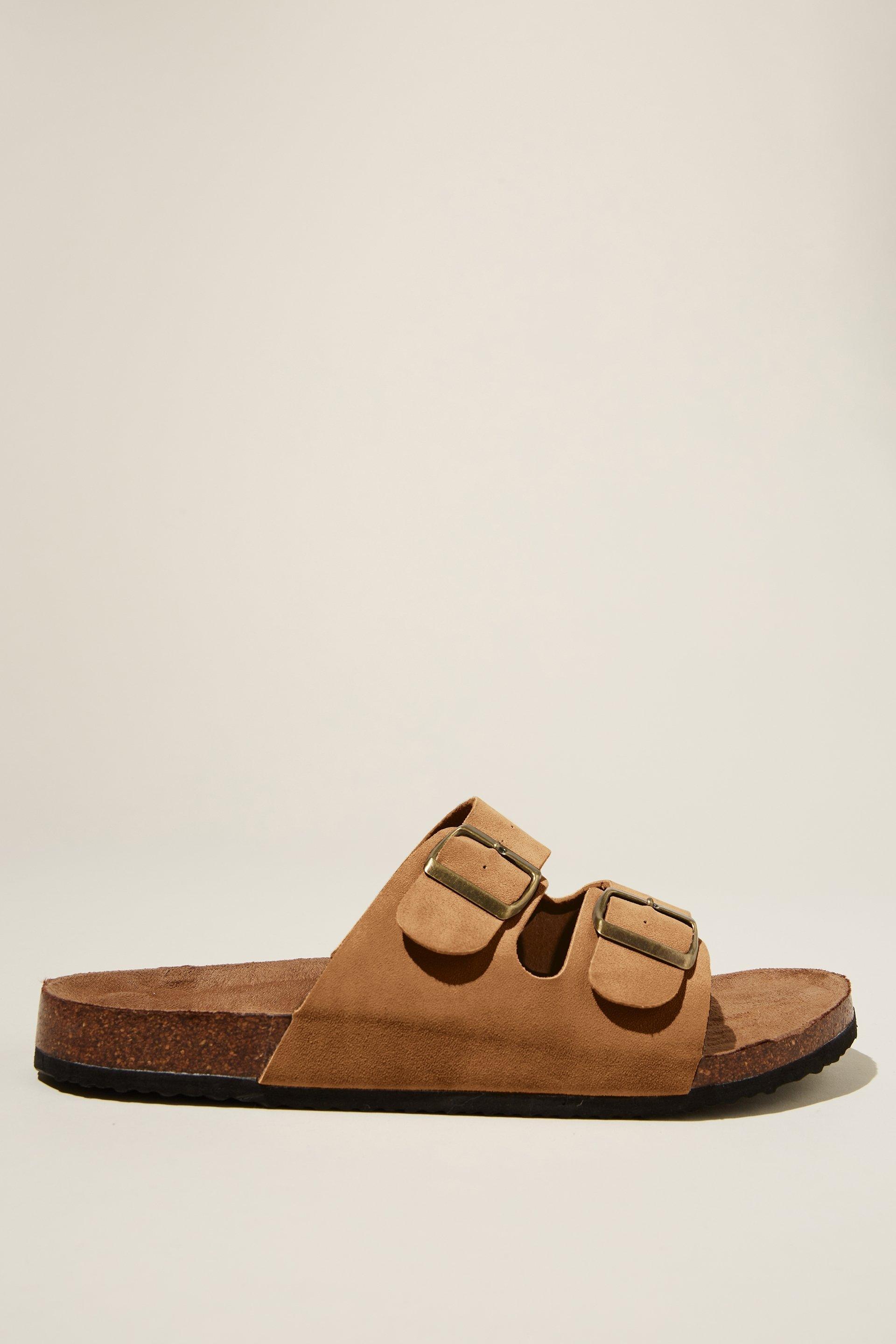 Cotton On Men - Double Buckle Sandal - Black Product Image