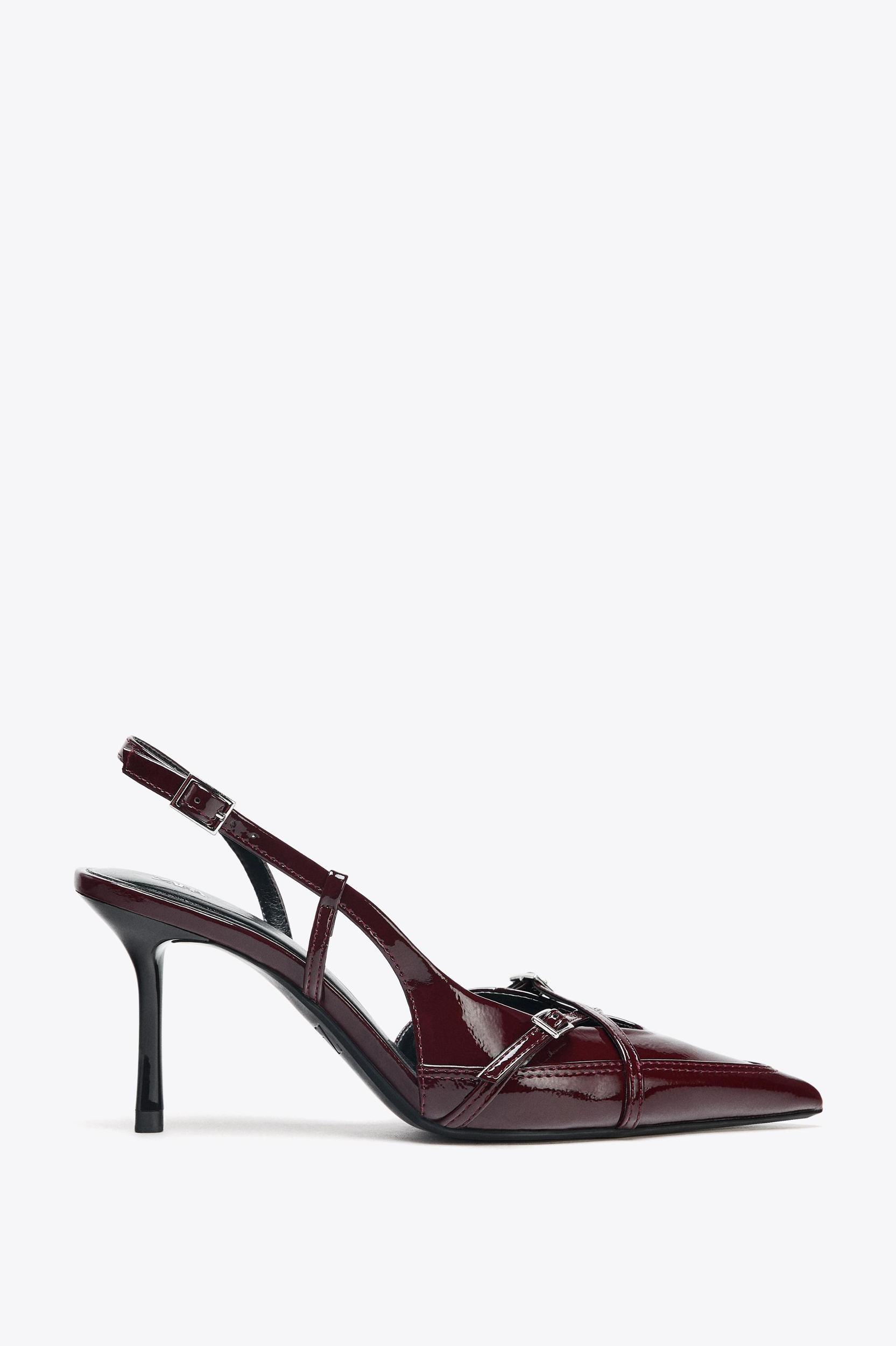 BUCKLED STRAP HEELED SHOES Product Image