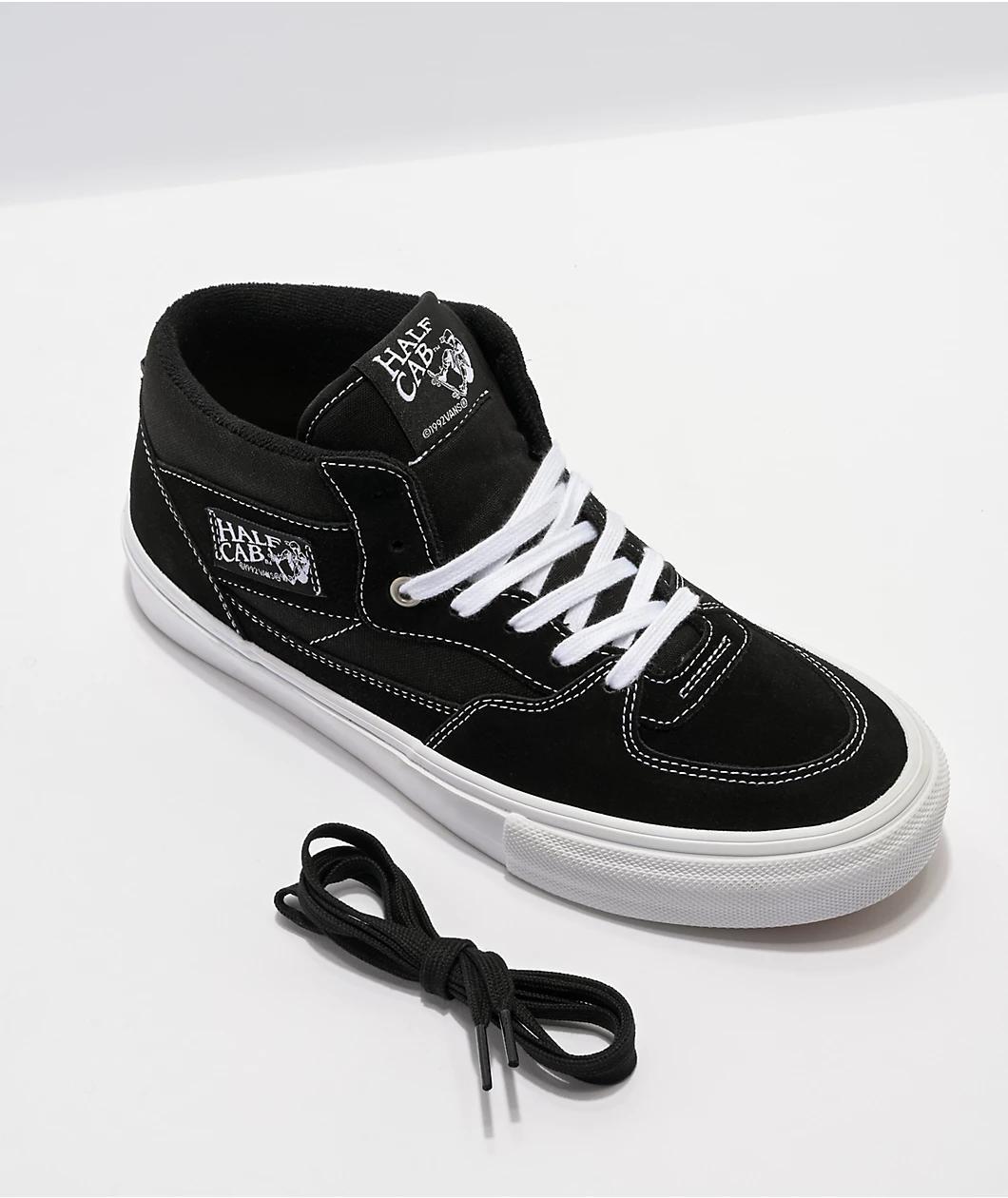 Vans Skate Half Cab Black & White Skate Shoes Product Image