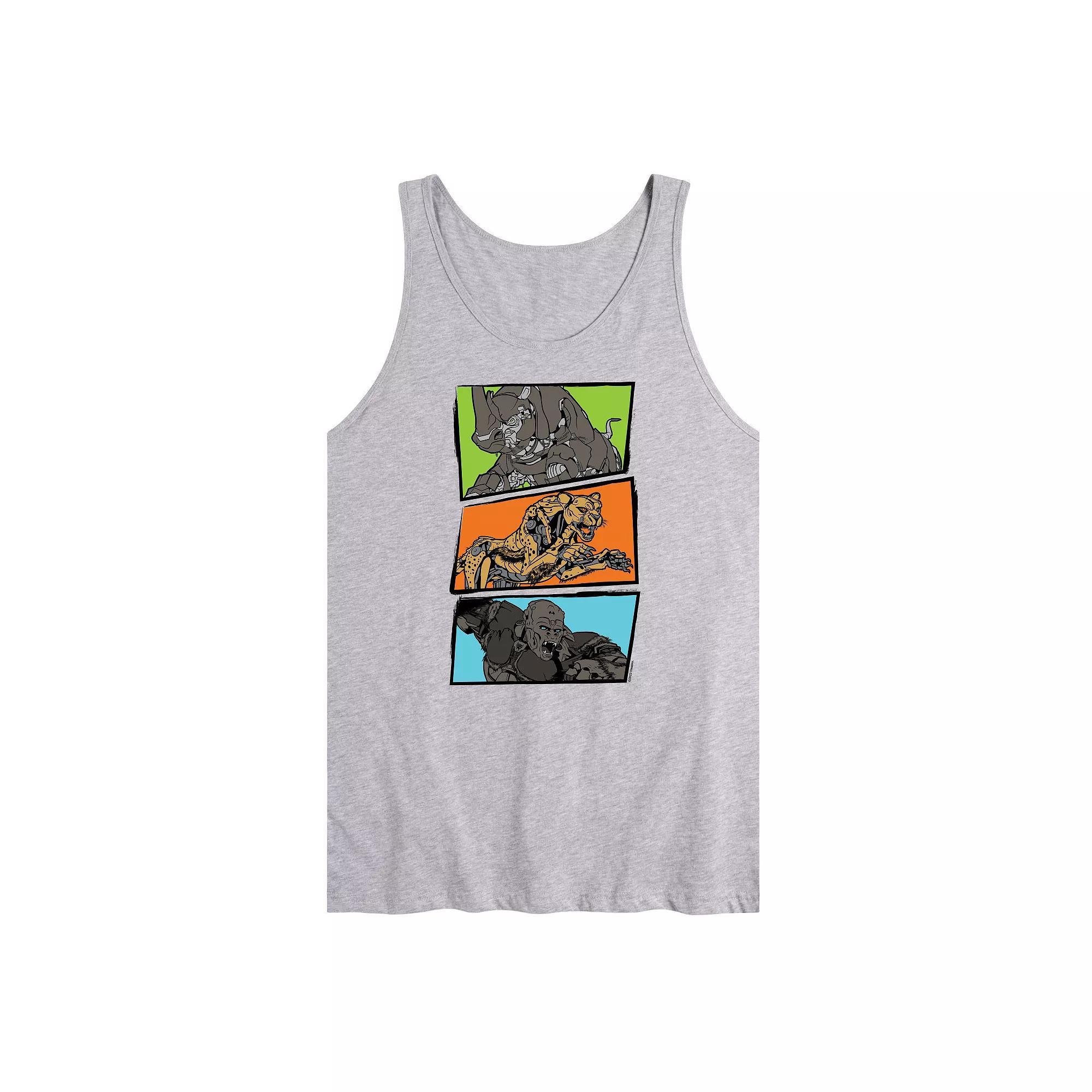 Mens Transformers Maximal Action Panels Graphic Tank Top Product Image