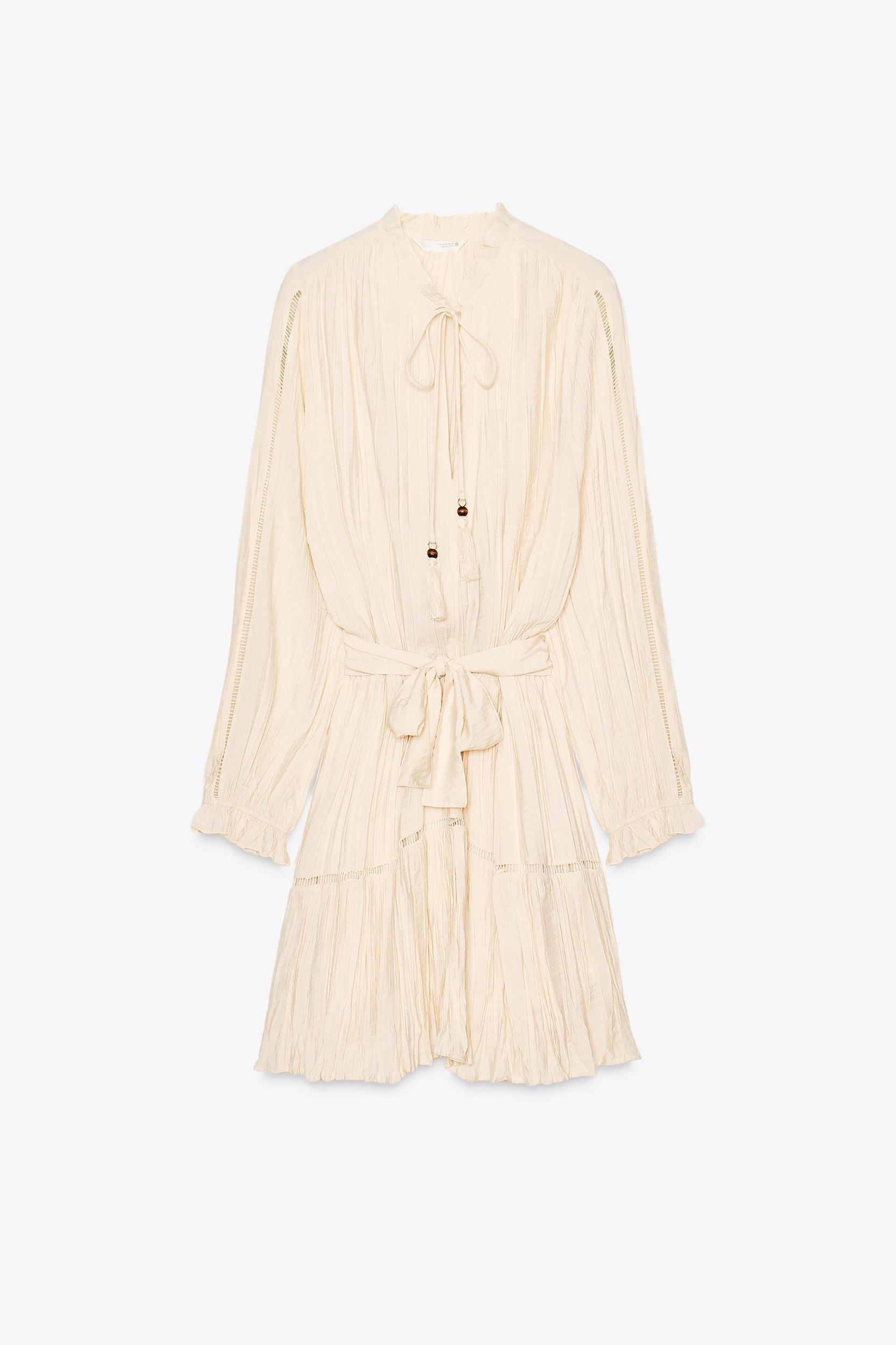 WRINKLED EFFECT MINI DRESS Product Image