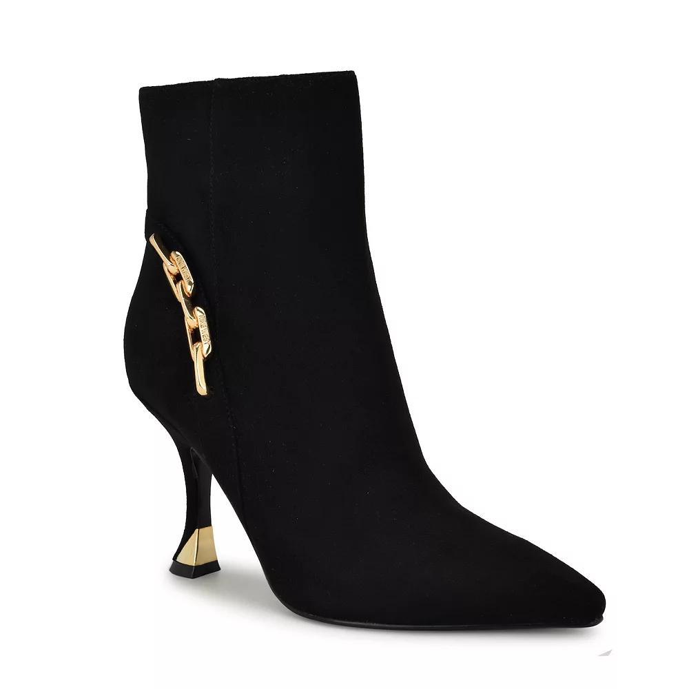 Nine West Chaine Women's Tapered Heel Dress Ankle Boots, Size: 7, Black Product Image