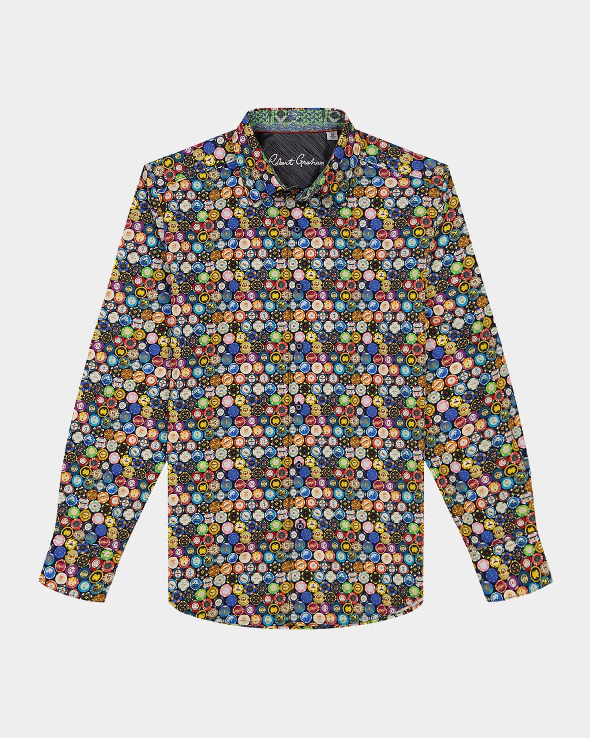 Mens Highroller Poker Chip Sport Shirt Product Image