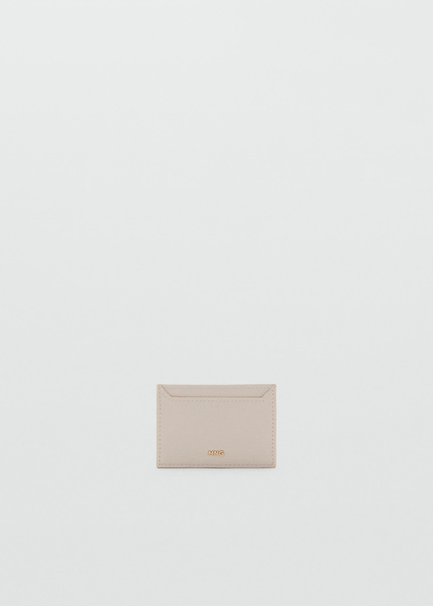 Saffiano-effect cardholder - Women | MANGO USA Product Image