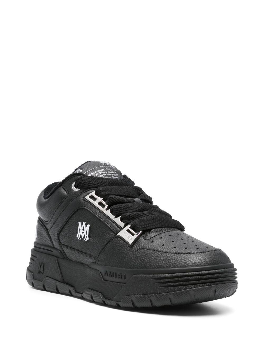 logo-embellished leather sneakers Product Image