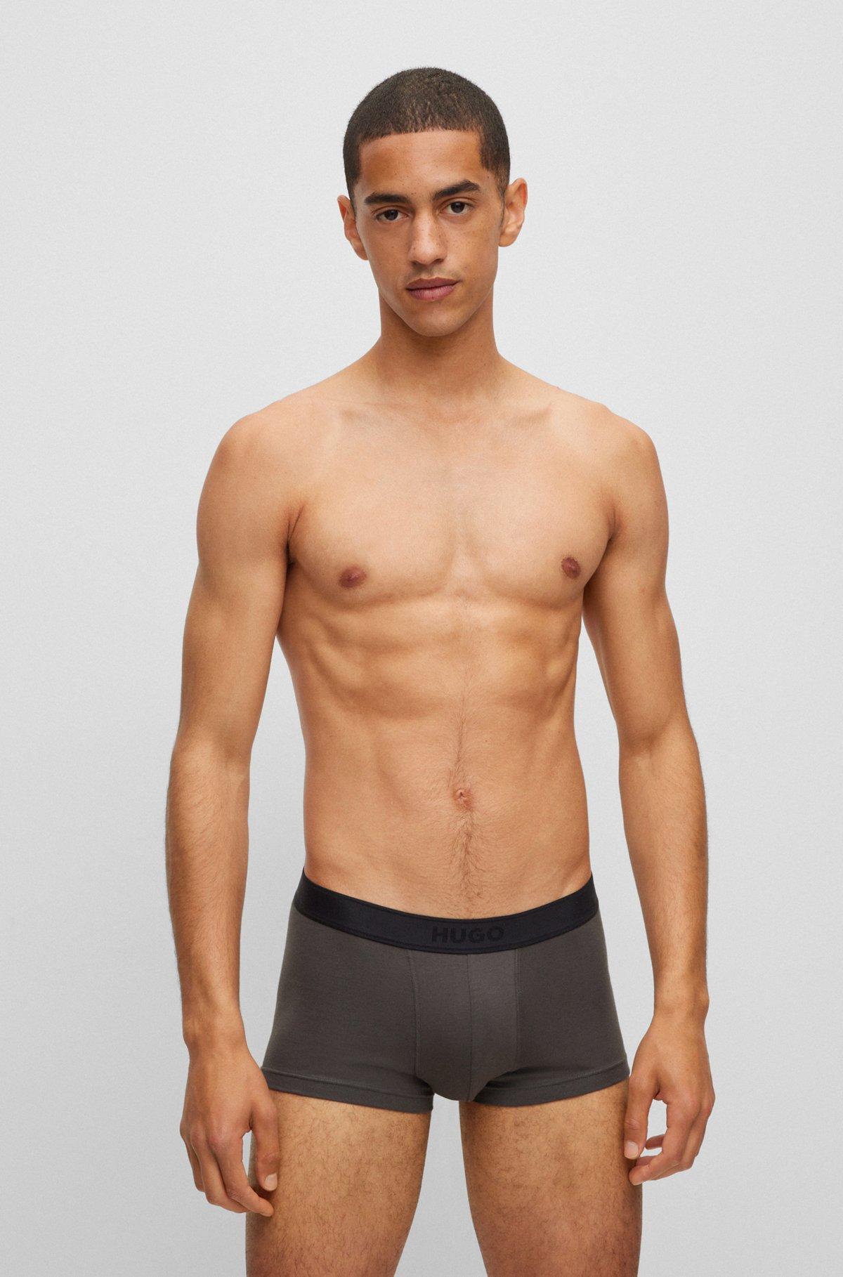 Stretch-cotton trunks with playing-card logo Product Image