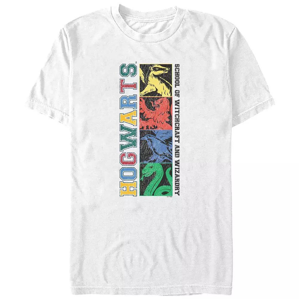 Big & Tall Harry Potter Hogwarts School Of Witchcraft And Wizardry Mascots Graphic Tee, Men's, Size: XXL Tall, White Product Image