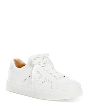 Womens Lauren Leather Low-Top Sneakers Product Image