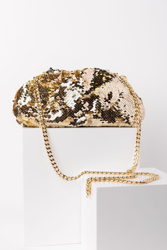 Gold Sequin Pouch Bag FINAL SALE Product Image