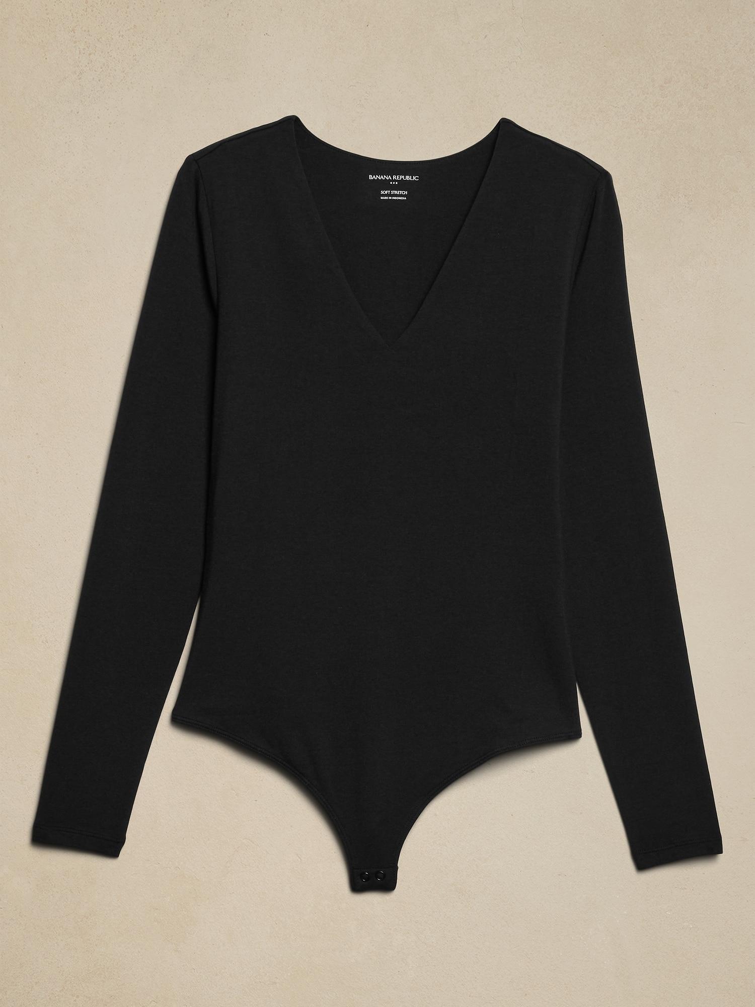 Soft Stretch V-Neck Bodysuit Product Image
