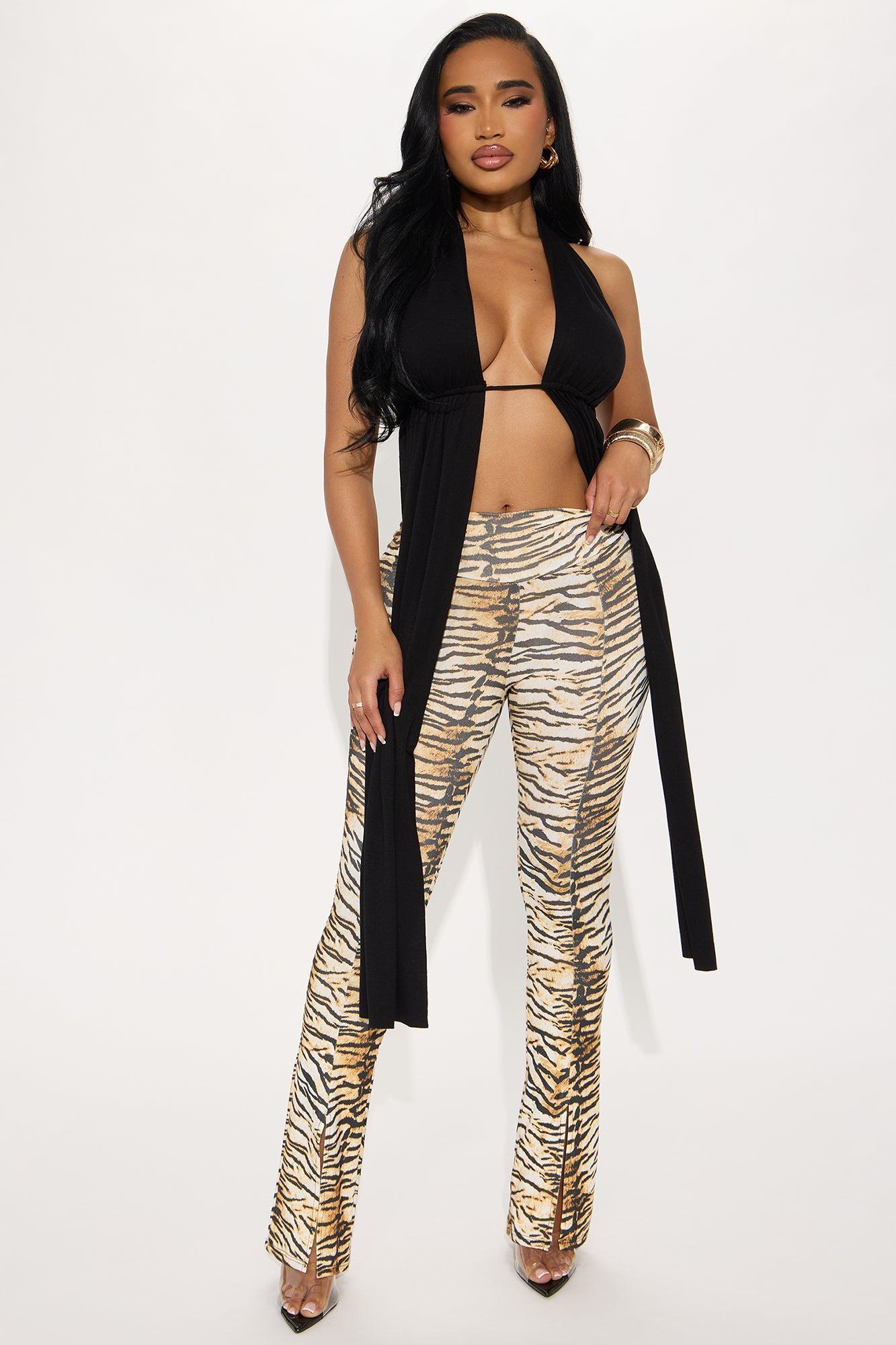 Wild Side Flare Pant - Brown/combo Product Image