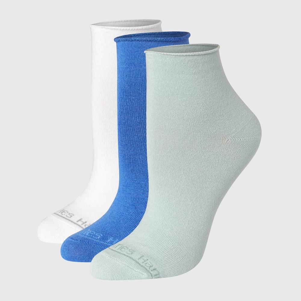 Hanes Women's 3pk SuperSoft Mid Crew Socks - 5-9 Product Image