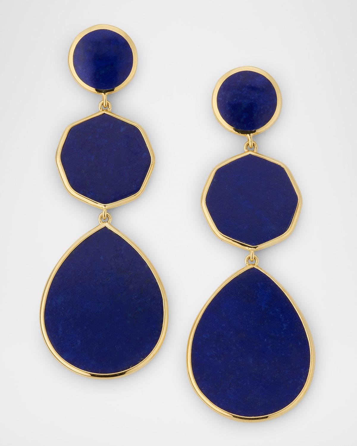 Ippolita 18K Yellow Gold Polished Rock Candy Drop Earrings in Turquoise Product Image