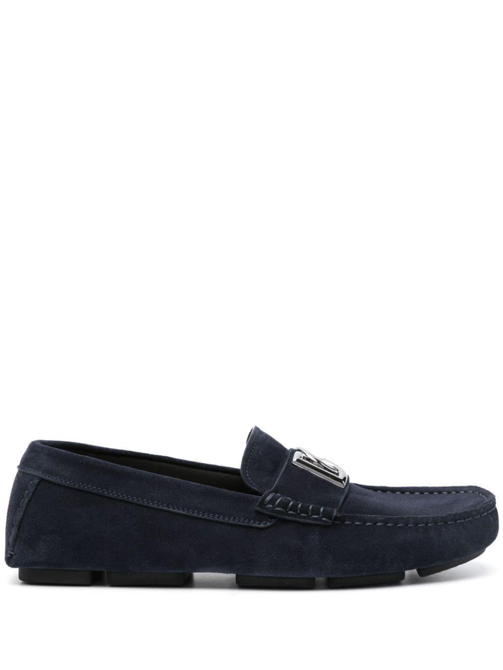 logo-lettering loafers Product Image