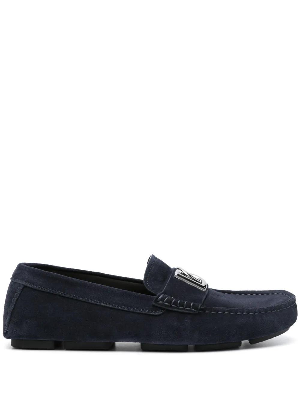 logo-lettering loafers Product Image