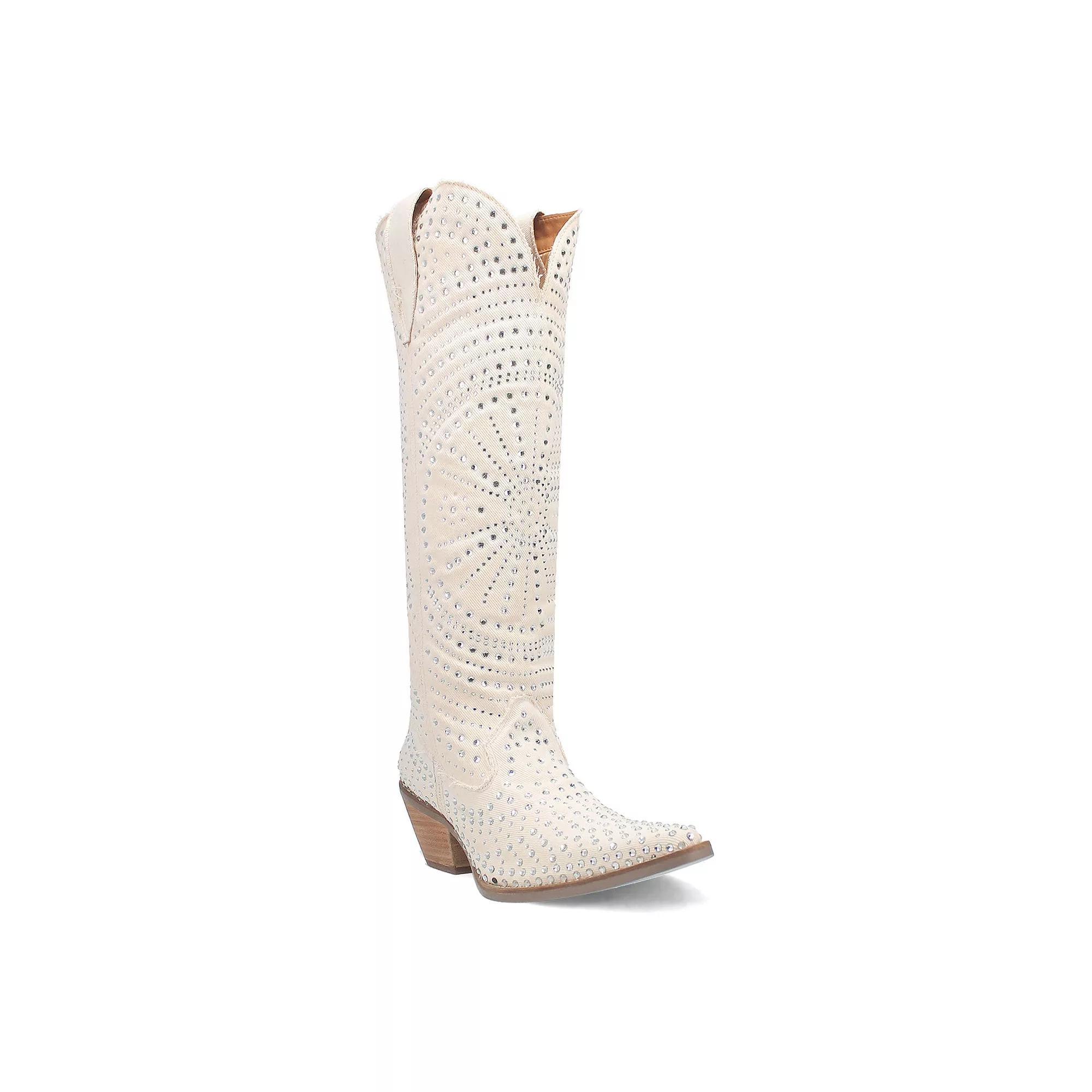 Dingo Honkytonk Honey Women's Western Boots, Size: 10, White Product Image