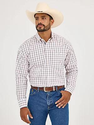 Wrangler® George Strait™ Long Sleeve Button Down One Pocket Shirt | Men's SHIRTS | Wrangler® Product Image
