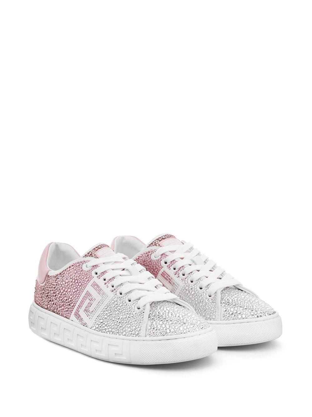 Greca crystal-embellished sneakers Product Image