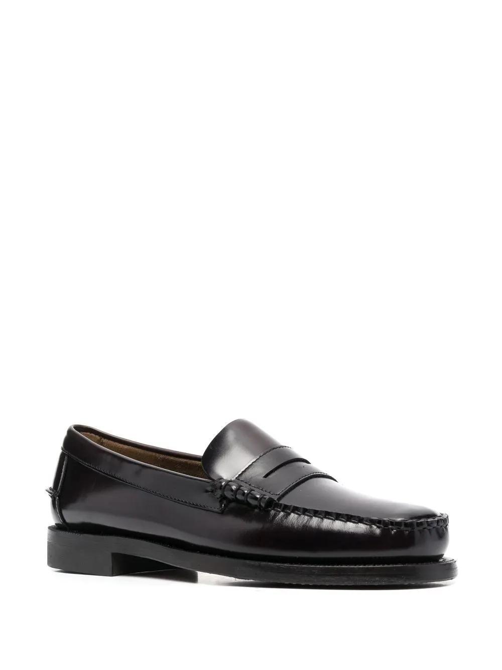 almond-toe leather loafers Product Image
