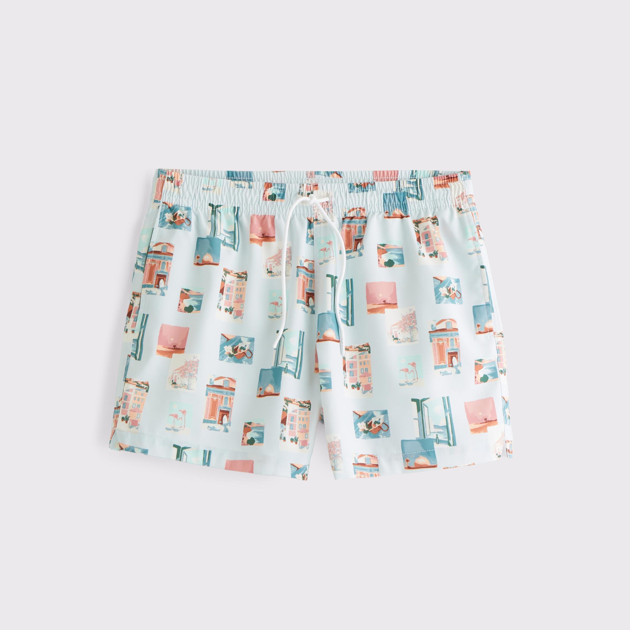 Pull-On Wide Seersucker Swim Trunk Product Image